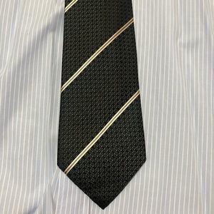 Gucci Money Green and Gold Silk Tie